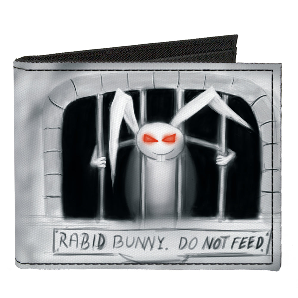 Canvas Bi-Fold Wallet - Rabid Bunny Canvas Bi-Fold Wallets Buckle-Down   