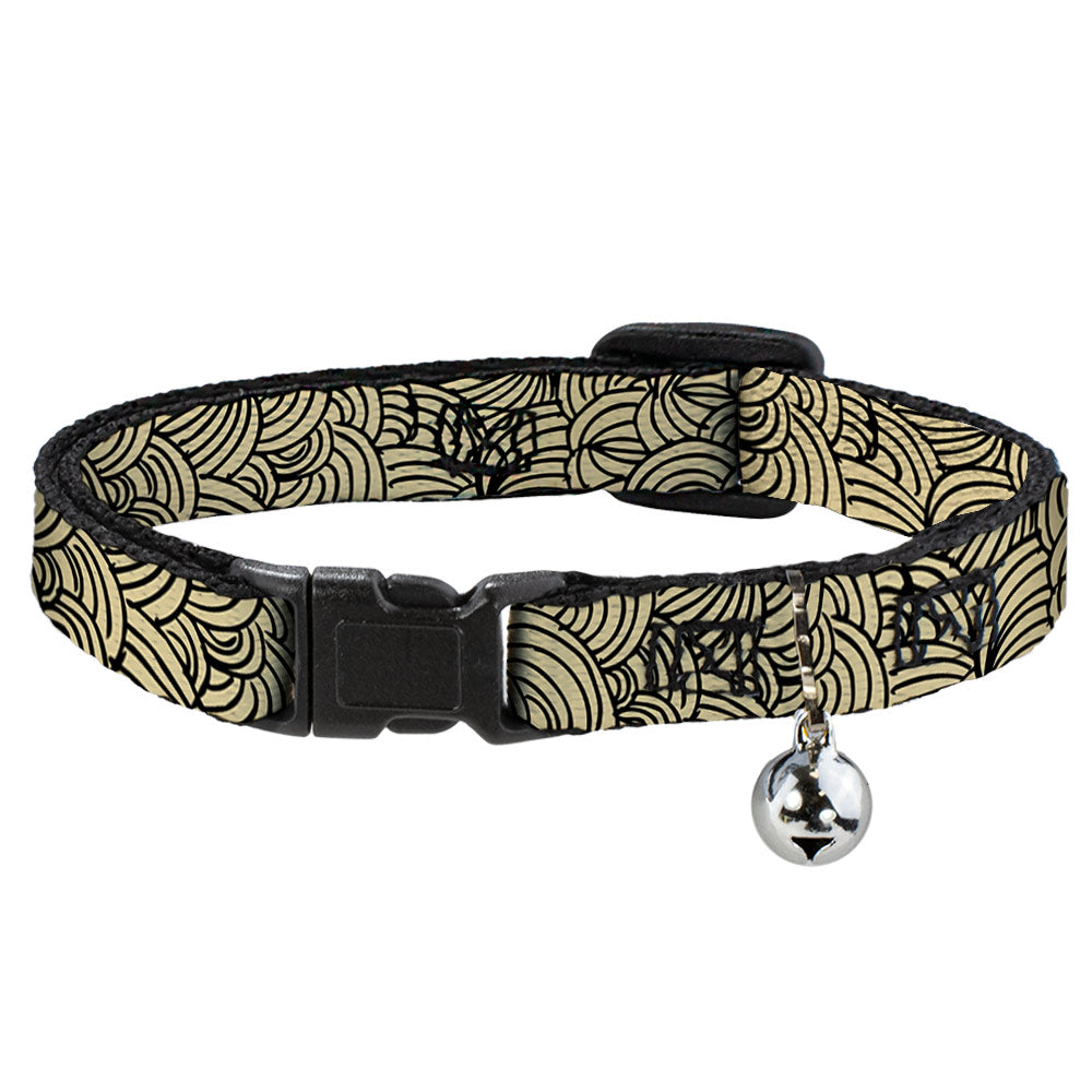 Cat Collar Breakaway - Doodle1 Cream Black Breakaway Cat Collars Buckle-Down   