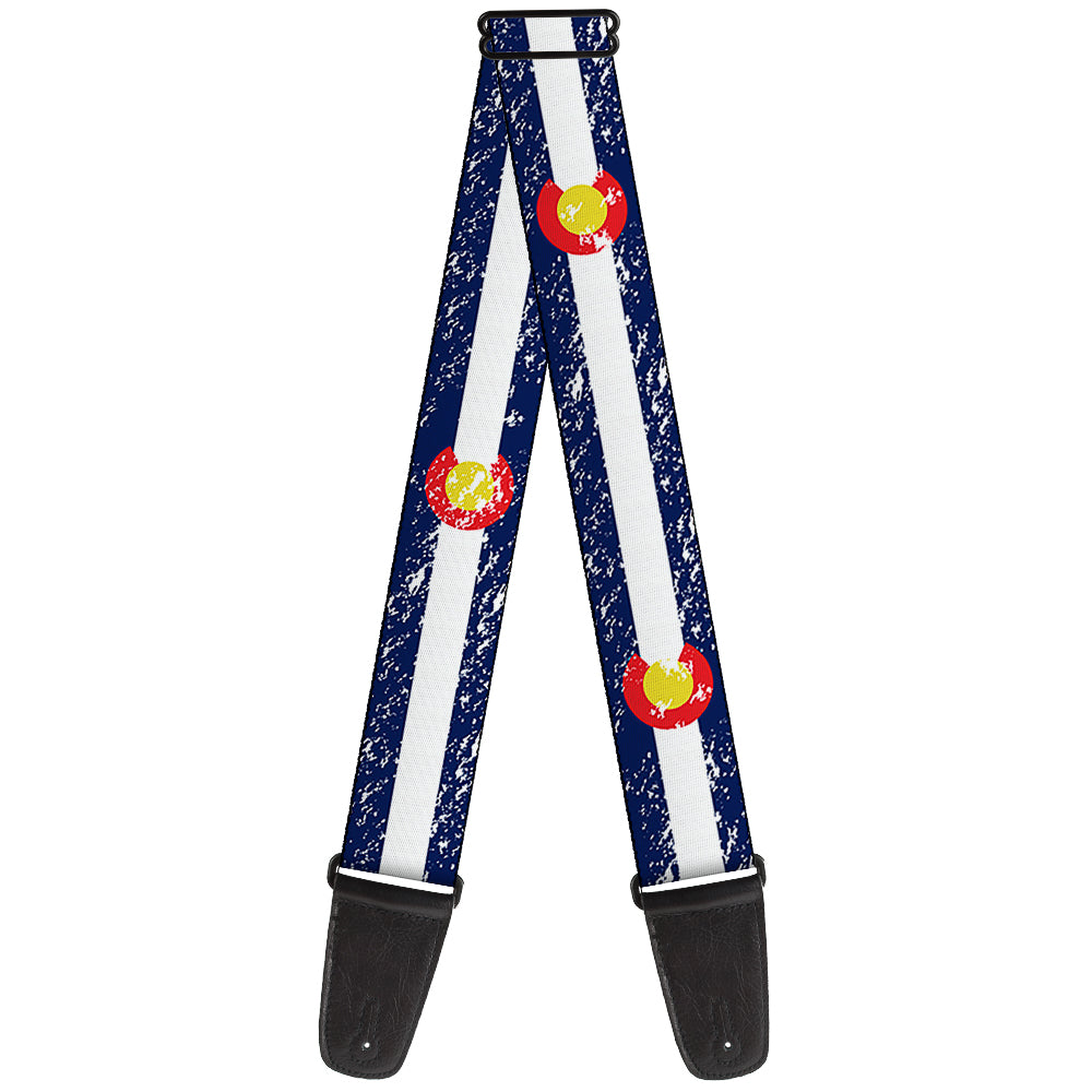 Guitar Strap - Colorado Flags4 Weathered Guitar Straps Buckle-Down   