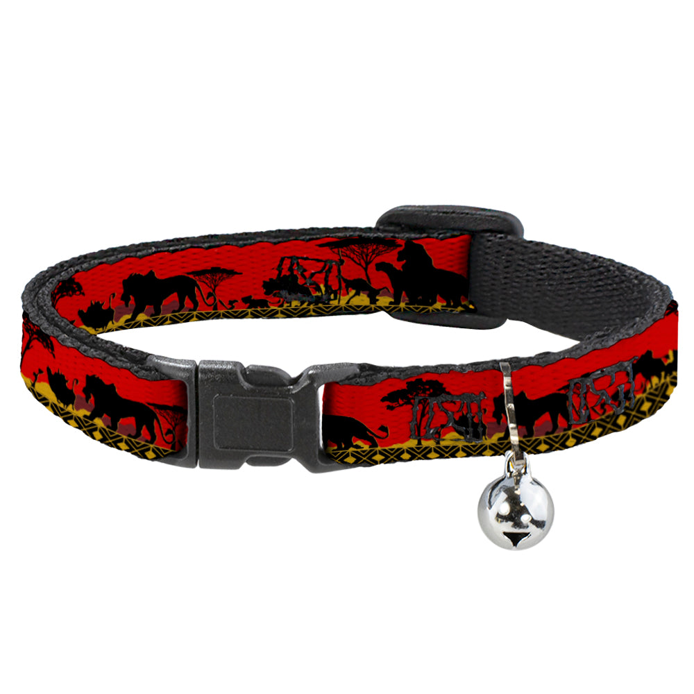 Cat Collar Breakaway - Mufasa & Simba JUST CAN'T WAIT TO BE KING Family Silhouette Breakaway Cat Collars Disney   