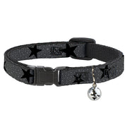 Cat Collar Breakaway - Cheetah Stars Gray Black Breakaway Cat Collars Buckle-Down   