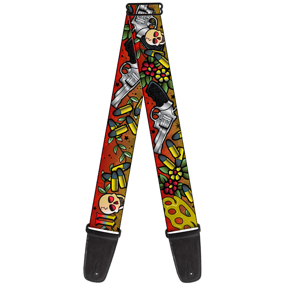 Guitar Strap - Born to Raise Hell Red Guitar Straps Buckle-Down   