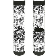 Sock Pair - Polyester - Buckle-Down Chaos - CREW Socks Buckle-Down   