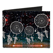 Canvas Bi-Fold Wallet - Dream Catcher Galaxy White Canvas Bi-Fold Wallets Buckle-Down   