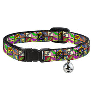 Cat Collar Breakaway - Sound Effect Checkers Multi Color Breakaway Cat Collars Buckle-Down   
