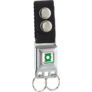 Keychain - Green Lantern Logo CLOSE-UP Full Color White Green Keychains DC Comics   