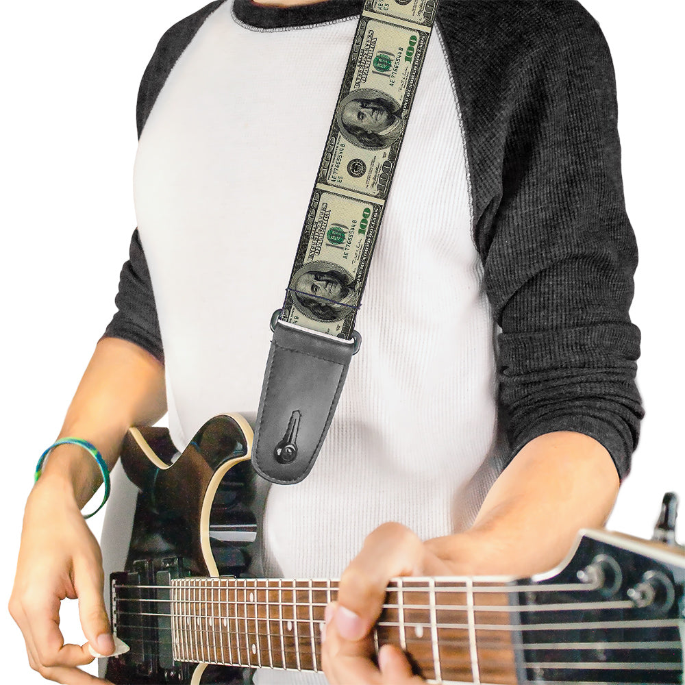 Guitar Strap - 100 Dollar Bills Guitar Straps Buckle-Down   