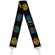 Purse Strap - Hogwarts & 4-House Crests Filigree Black Gray Purse Straps Harry Potter Default Title