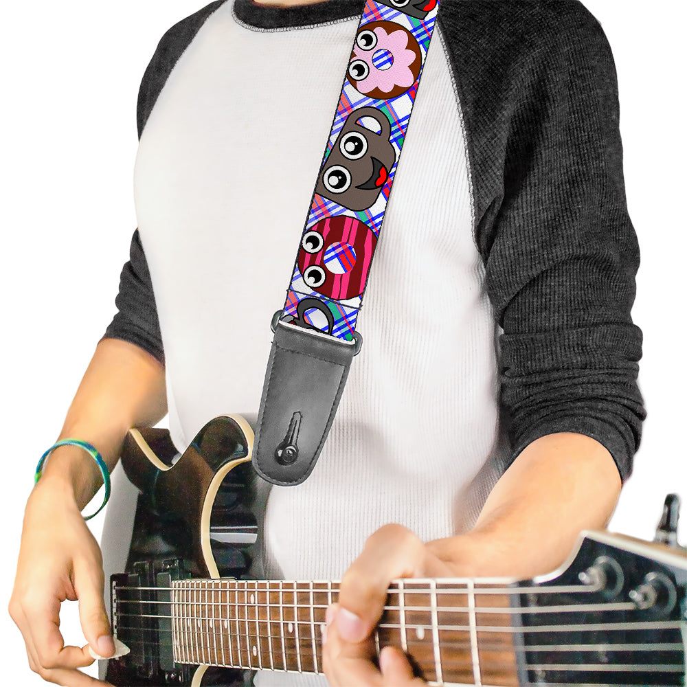Guitar Strap - Donuts & Coffee Cartoon Guitar Straps Buckle-Down   