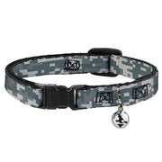 Cat Collar Breakaway - Digital Camo2 Grays Breakaway Cat Collars Buckle-Down   