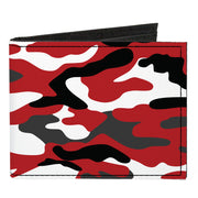 Canvas Bi-Fold Wallet - Camo Red Black Gray White Canvas Bi-Fold Wallets Buckle-Down   