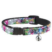 Cat Collar Breakaway - Gems Stacked Multi Color Breakaway Cat Collars Buckle-Down   