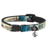 Cat Collar Breakaway - Snow White Dwarves Old Witch Evil Queen Scenes Breakaway Cat Collars Disney   