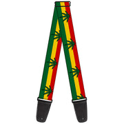 Guitar Strap - Mustache Trio White Black Guitar Straps Buckle-Down   