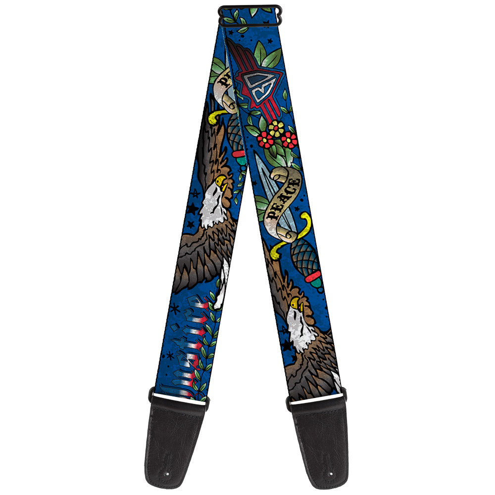 Guitar Strap - Truth and Justice Blue Guitar Straps Buckle-Down   