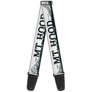 Guitar Strap - Orgeon MT HOOD Scenery White Grays Guitar Straps Buckle-Down   
