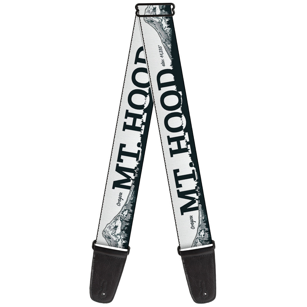 Guitar Strap - Orgeon MT HOOD Scenery White Grays Guitar Straps Buckle-Down   