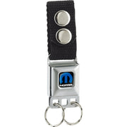 Keychain - MOPAR Logo Full Color Black Blue White Keychains Mopar   