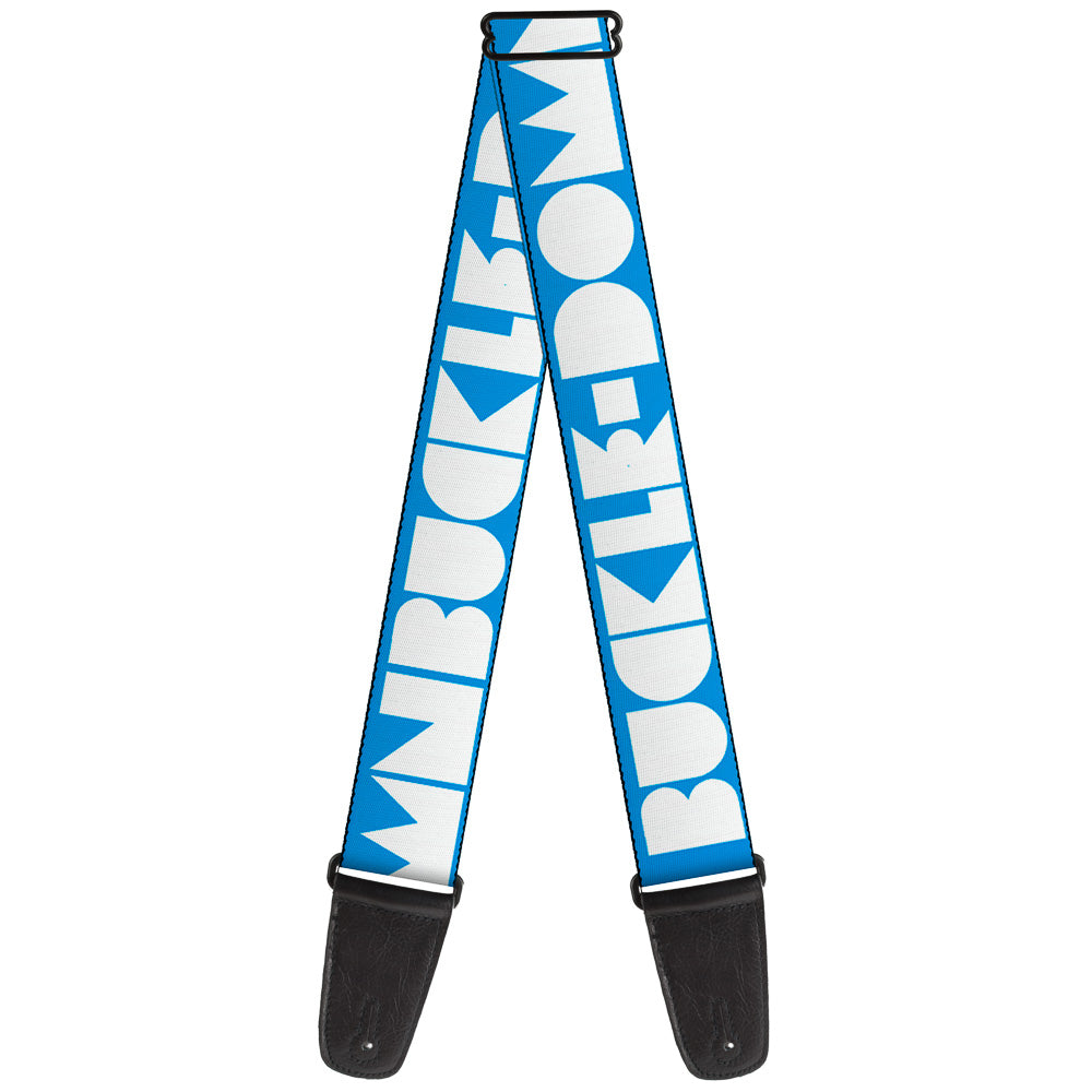 Guitar Strap - BUCKLE-DOWN Shapes Turquoise White Guitar Straps Buckle-Down   