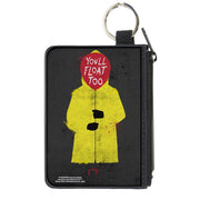 Canvas Zipper Wallet - MINI X-SMALL - It Georgie Raincoat Balloon YOU'LL FLOAT TOO Pose Gray Canvas Zipper Wallets IT Default Title
