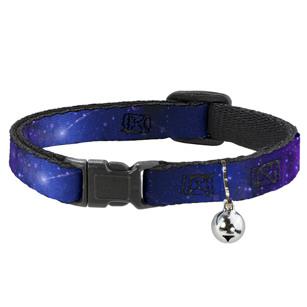 Cat Collar Breakaway - Galaxy Blues Purples Breakaway Cat Collars Buckle-Down   