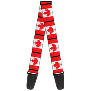Guitar Strap - Canada Flags Guitar Straps Buckle-Down   