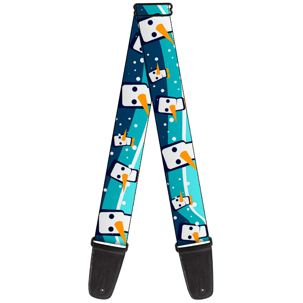 Guitar Strap - Block Penguins Navy Guitar Straps Buckle-Down   