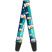 Guitar Strap - Block Penguins Navy Guitar Straps Buckle-Down   