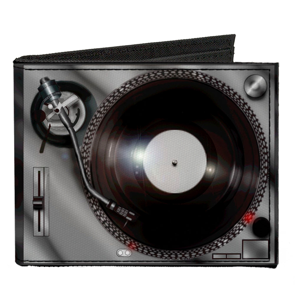 Canvas Bi-Fold Wallet - Turntables Canvas Bi-Fold Wallets Buckle-Down   