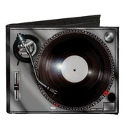 Canvas Bi-Fold Wallet - Turntables Canvas Bi-Fold Wallets Buckle-Down   
