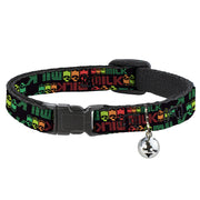 Cat Collar Breakaway - MILK Cartoons Black Multi Color Breakaway Cat Collars Buckle-Down   