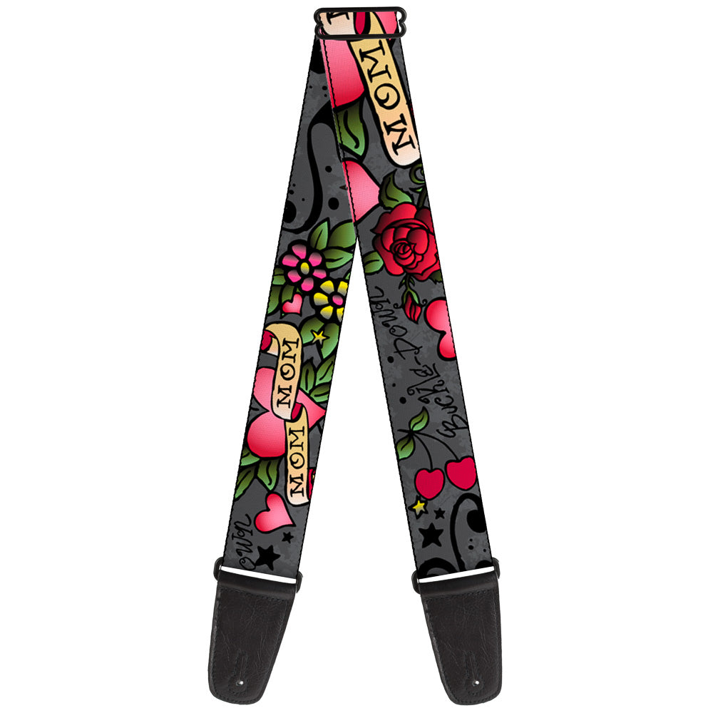 Guitar Strap - Mom & Mom Gray Guitar Straps Buckle-Down   
