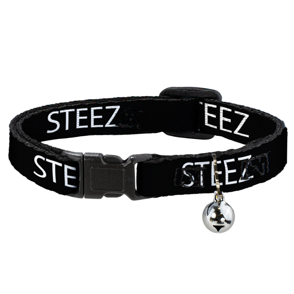 Cat Collar Breakaway - STEEZ 3-D Black White Breakaway Cat Collars Buckle-Down   