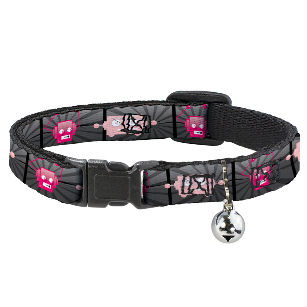 Cat Collar Breakaway - Hot Beat Bot Pink Breakaway Cat Collars Buckle-Down   