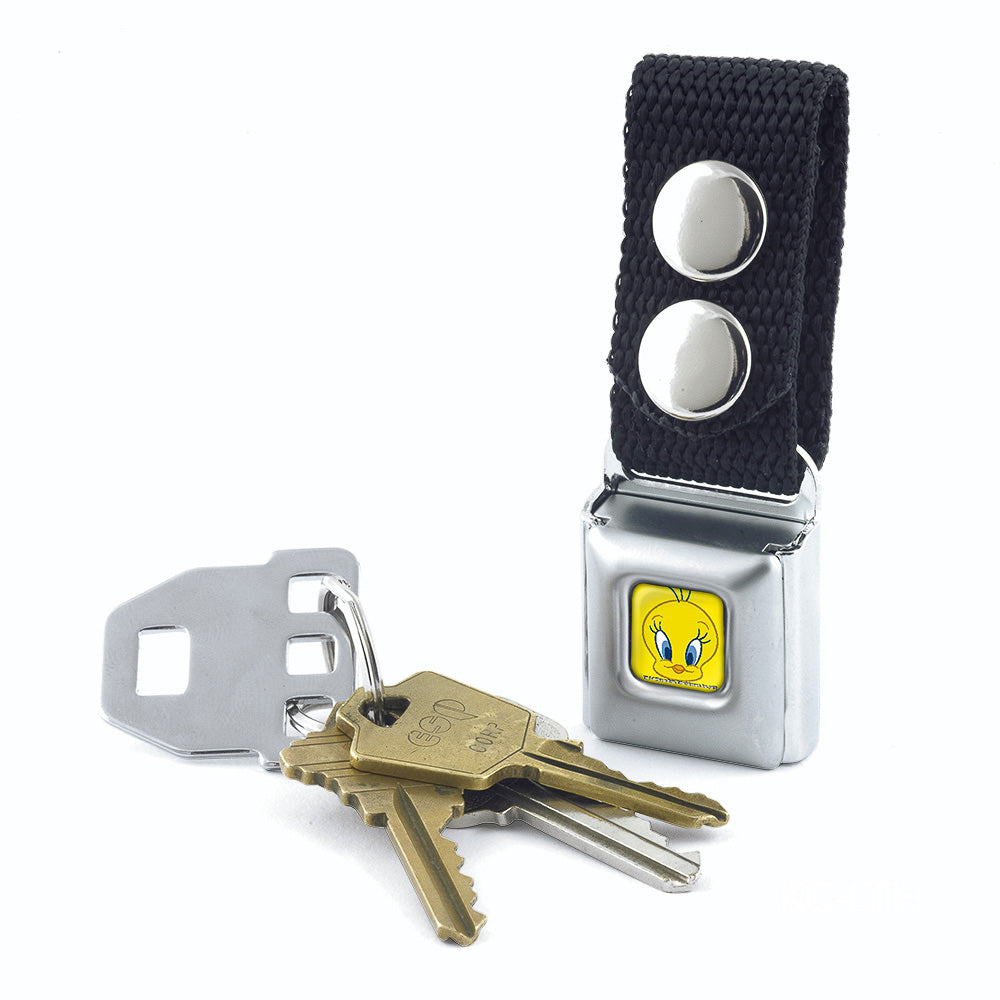 Keychain - Tweety Face CLOSE-UP Full Color Yellow Keychains Looney Tunes   