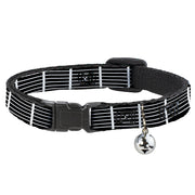 Cat Collar Breakaway - Guitar Neck Black White Breakaway Cat Collars Buckle-Down   