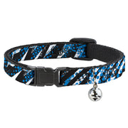 Cat Collar Breakaway - Grunge Tread Blue Breakaway Cat Collars Buckle-Down   
