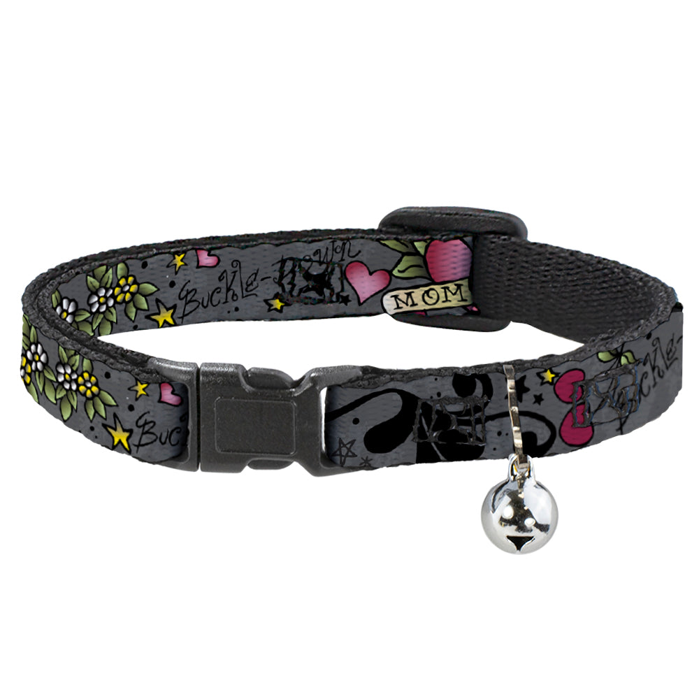 Cat Collar Breakaway - Mom & Mom Gray Breakaway Cat Collars Buckle-Down   