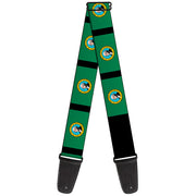 Guitar Strap - Washington Flags Black Guitar Straps Buckle-Down   