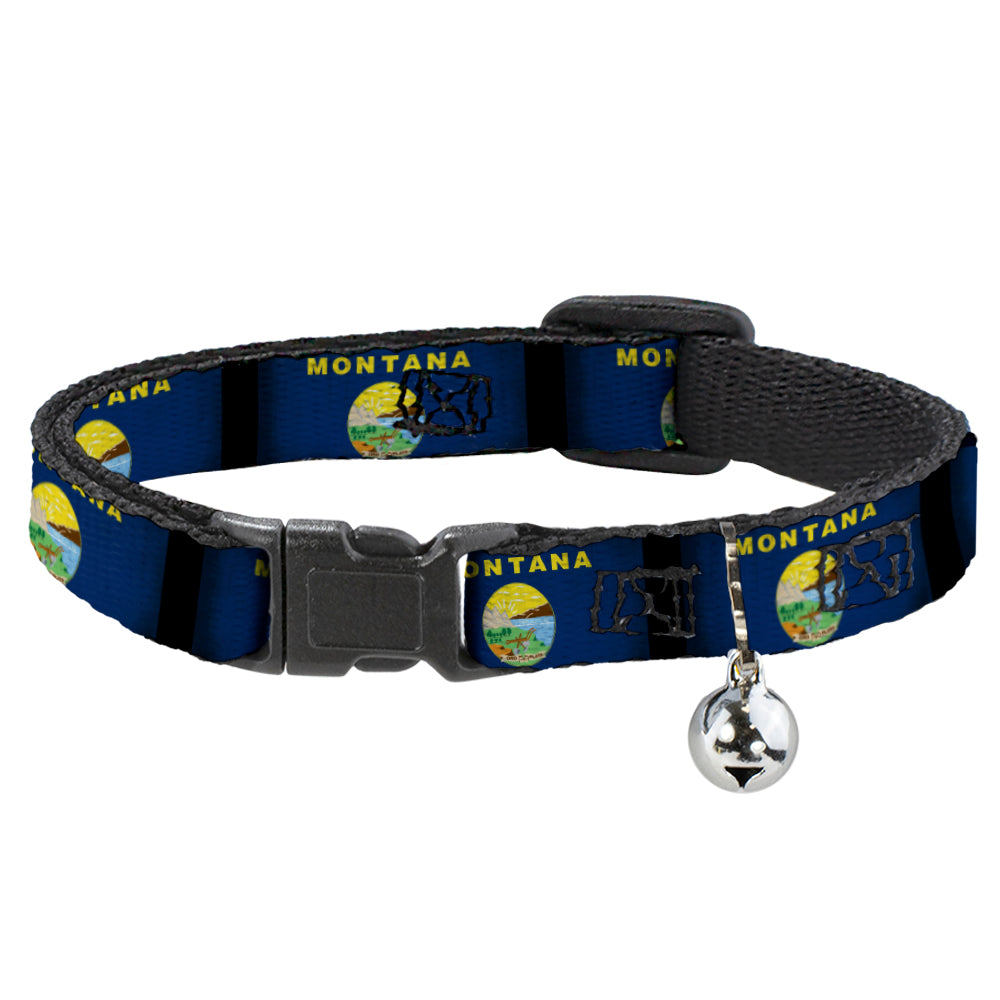 Cat Collar Breakaway - Montana Flags2 Breakaway Cat Collars Buckle-Down   