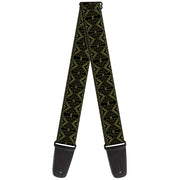 Guitar Strap - Geometric7 Black Olive Guitar Straps Buckle-Down   