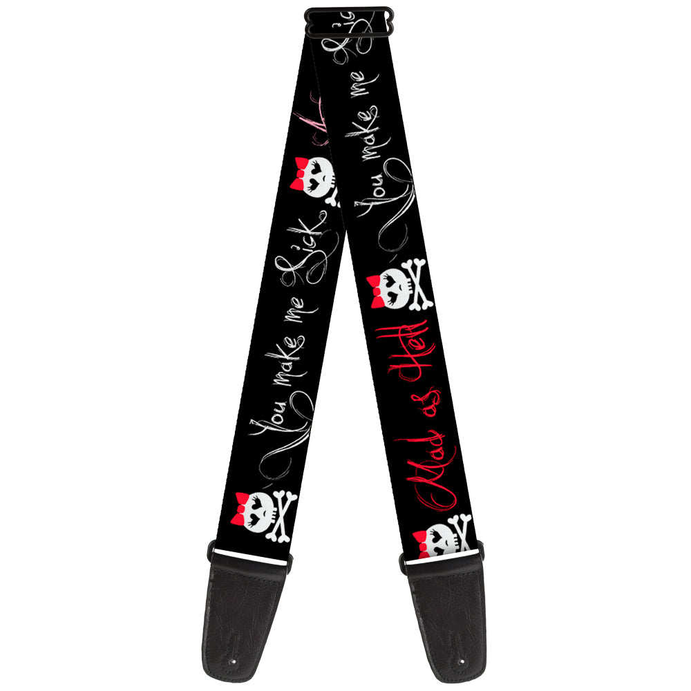 Guitar Strap - Angry Girl Mad As Hell You Make Me Sick Guitar Straps Buckle-Down   
