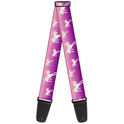 Guitar Strap - Unicorn Sparkles Purple Pink Guitar Straps Buckle-Down   