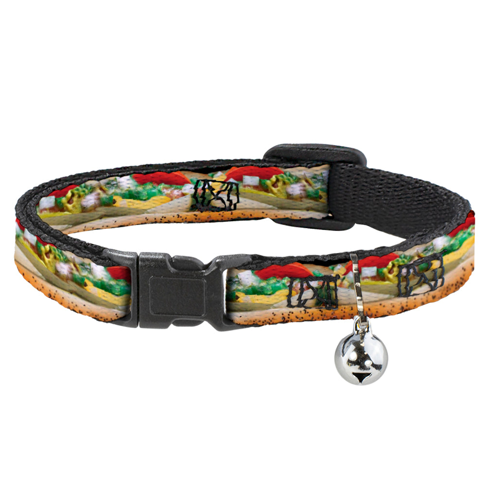 Cat Collar Breakaway - Chicago Style Hot Dog Vivid Breakaway Cat Collars Buckle-Down   