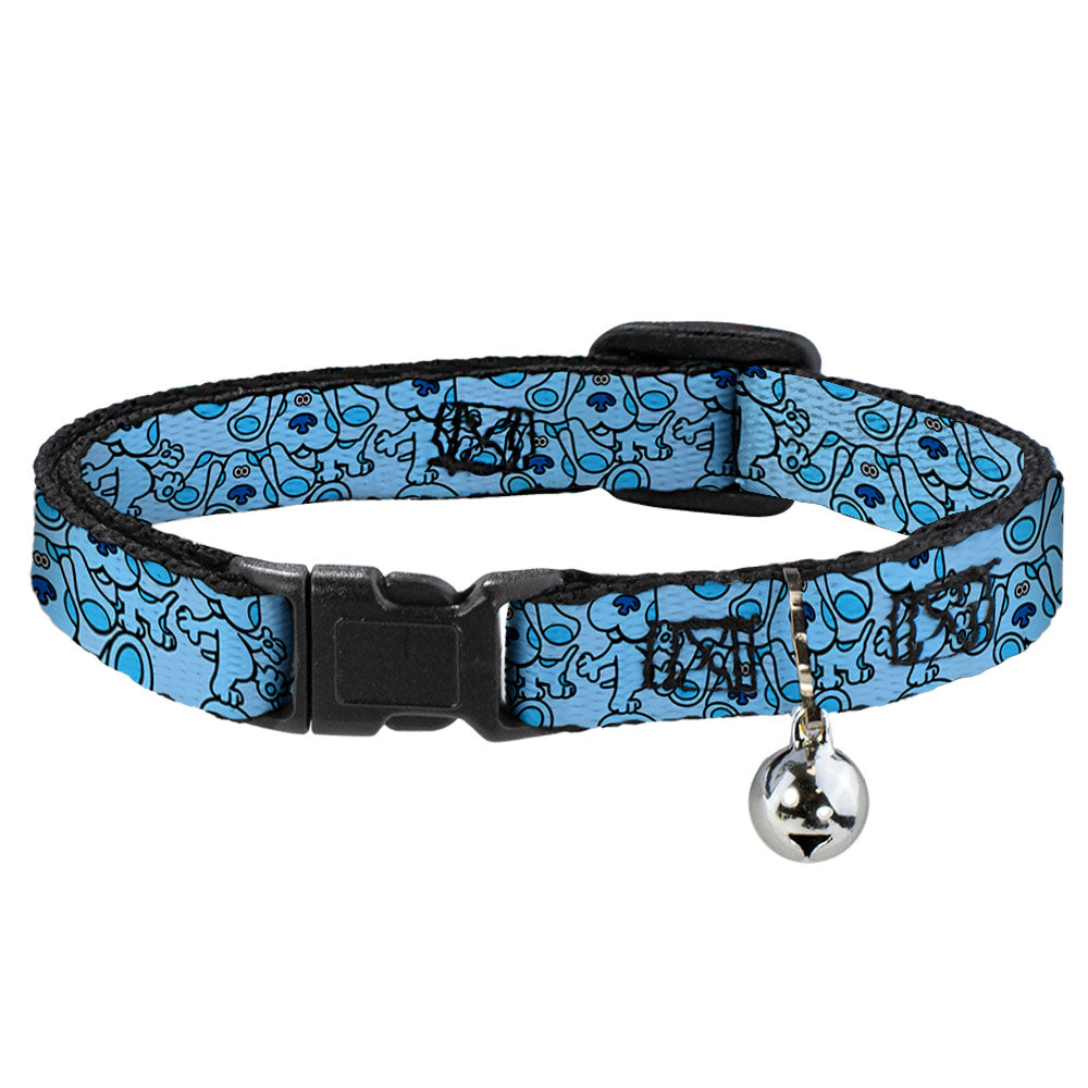 Cat Collar Breakaway with Bell - Blue's Clues Blue Poses Scattered Blues Breakaway Cat Collars Blue's Clues