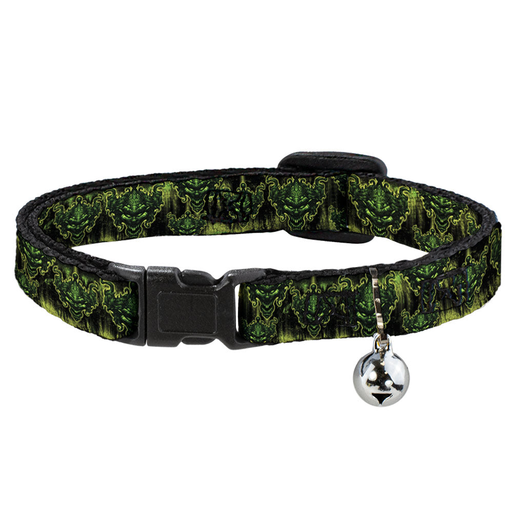 Cat Collar Breakaway - Tattoo Johnny-Evil Clown Breakaway Cat Collars Tattoo Johnny   
