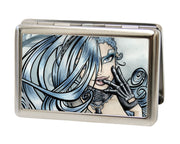 Business Card Holder - LARGE - Sweet Lovely Death FCG Metal ID Cases Sexy Ink Girls   