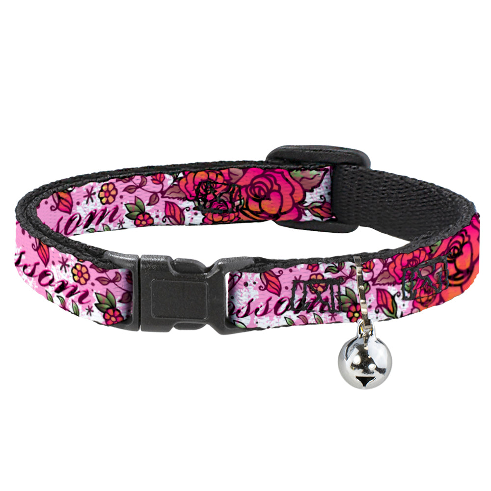 Cat Collar Breakaway - Born to Blossom Pink Breakaway Cat Collars Buckle-Down   