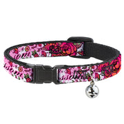 Cat Collar Breakaway - Born to Blossom Pink Breakaway Cat Collars Buckle-Down   