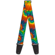 Guitar Strap - Tie Dye Swirl Multi Color Guitar Straps Buckle-Down   